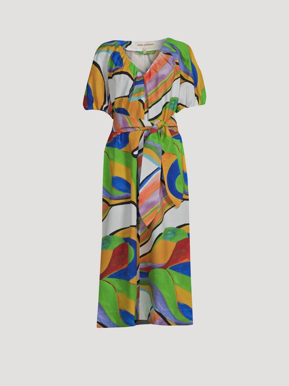 Multicolor Cocoon Midi Dress by MARA HOFFMAN